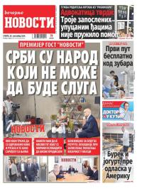 Večernje novosti - broj 5158, 28. sep 2024.