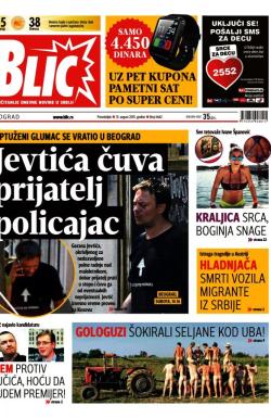 Blic - broj 6662, 31. avg 2015.