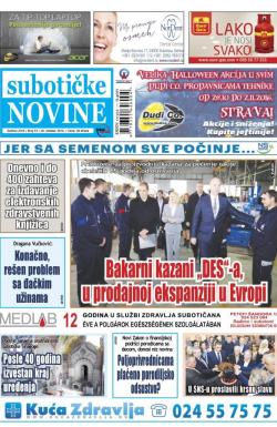 Nove Subotičke novine - broj 43, 28. okt 2016.