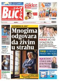 Blic - broj 6331, 27. sep 2014.