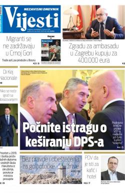 Vijesti - broj 7460, 14. jan 2019.