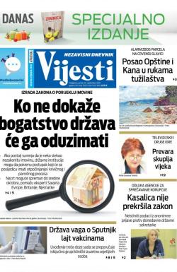 Vijesti - broj 8426, 24. sep 2021.