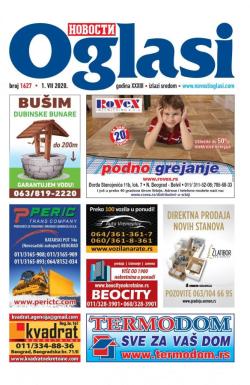 Novosti oglasi - broj 1627, 1. jul 2020.