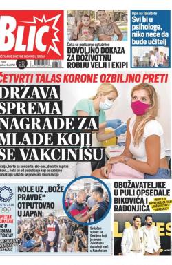 Blic - broj 8762, 21. jul 2021.