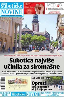 Nove Subotičke novine - broj 163, 24. apr 2020.