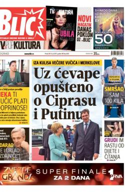 Blic - broj 6610, 10. jul 2015.