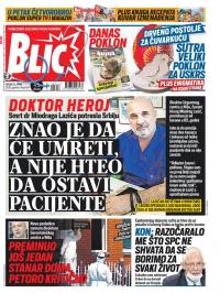 Blic - broj 8314, 15. apr 2020.