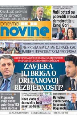 Dnevne novine - broj 2811, 15. okt 2020.