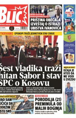 Blic - broj 7522, 23. jan 2018.