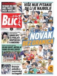 Blic - broj 8754, 13. jul 2021.