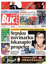 Blic - broj 6683, 21. sep 2015.