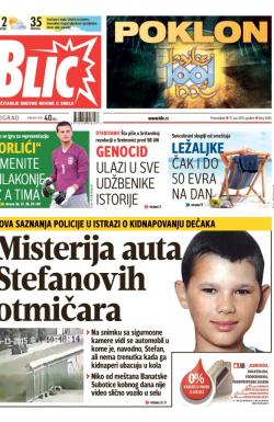 Blic - broj 6585, 15. jun 2015.