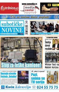 Nove Subotičke novine - broj 47, 23. nov 2012.