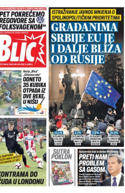 Blic - broj 8146, 22. okt 2019.