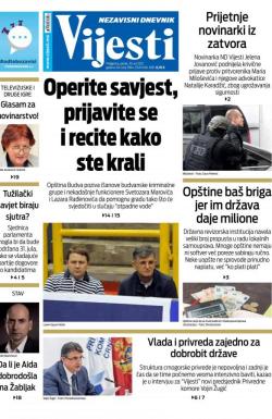 Vijesti - broj 8370, 30. jul 2021.