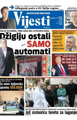 Vijesti - broj 6741, 26. dec 2016.