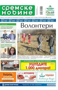 Sremske Novine - broj 2910, 7. dec 2016.