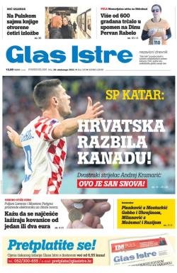 Glas Istre - broj 326, 28. nov 2022.