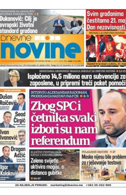 Dnevne novine - broj 2686, 21. maj 2020.