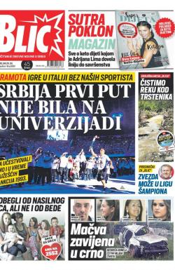 Blic - broj 8061, 29. jul 2019.