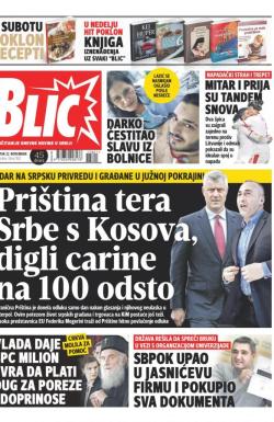 Blic - broj 7821, 22. nov 2018.