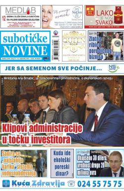 Nove Subotičke novine - broj 37, 16. sep 2016.