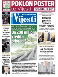 Vijesti - broj 7956, 2. jun 2020.