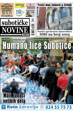 Nove Subotičke novine - broj 21, 23. maj 2014.