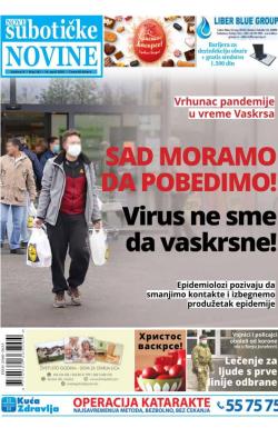 Nove Subotičke novine - broj 162, 17. apr 2020.