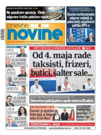 Dnevne novine - broj 2670, 1. maj 2020.