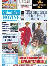 Nove Subotičke novine - broj 121, 28. jun 2019.