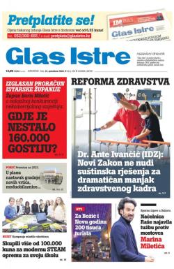 Glas Istre - broj 349, 21. dec 2022.