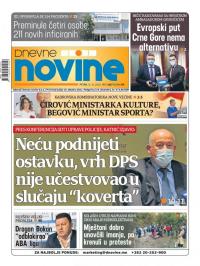 Dnevne novine - broj 2812, 16. okt 2020.