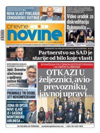 Dnevne novine - broj 2863, 15. dec 2020.