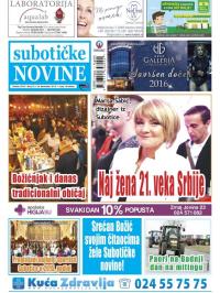 Nove Subotičke novine - broj 52, 25. dec 2015.