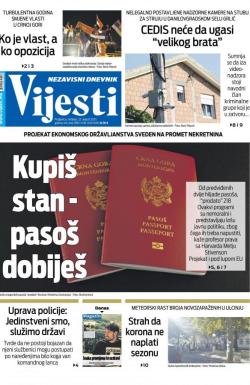 Vijesti - broj 8393, 22. avg 2021.