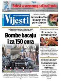 Vijesti - broj 7877, 11. mar 2020.