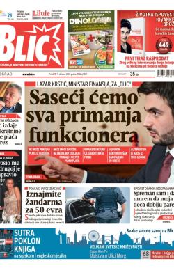 Blic - broj 5987, 11. okt 2013.