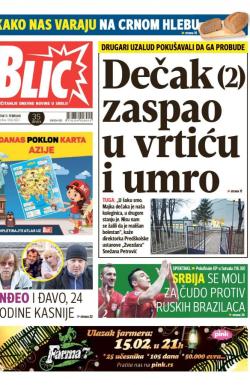 Blic - broj 6823, 11. feb 2016.