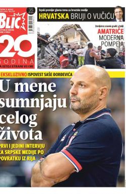 Blic - broj 7016, 25. avg 2016.