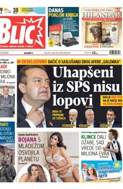 Blic - broj 6275, 2. avg 2014.