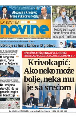 Dnevne novine - broj 2952, 1. apr 2021.