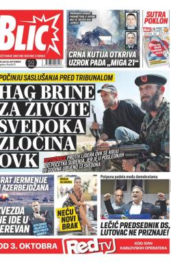 Blic - broj 8473, 28. sep 2020.