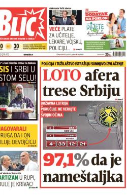 Blic - broj 6630, 30. jul 2015.