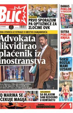 Blic - broj 7759, 21. sep 2018.