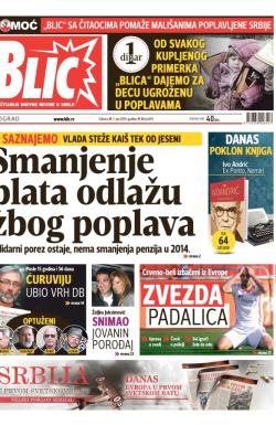 Blic - broj 6219, 7. jun 2014.