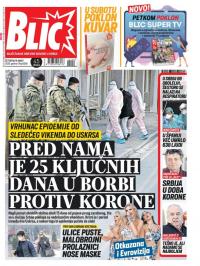 Blic - broj 8290, 19. mar 2020.