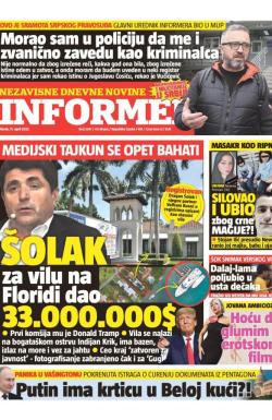 Informer - broj 3341, 11. apr 2023.