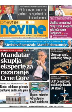 Dnevne novine - broj 2841, 19. nov 2020.