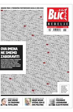 Blic - broj 8381, 28. jun 2020.